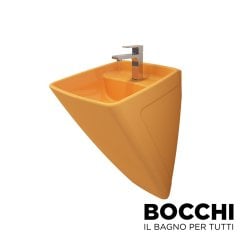 BOCCHI Firenze Asma Monoblok Lavabo Mandalina Sarısı