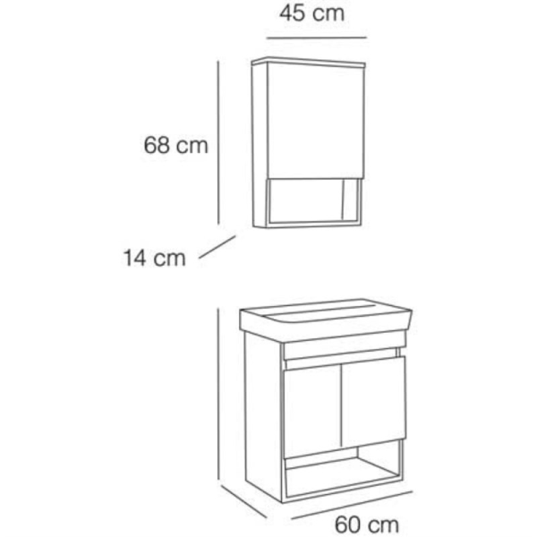 FYM Astra 60 cm Banyo Dolabı