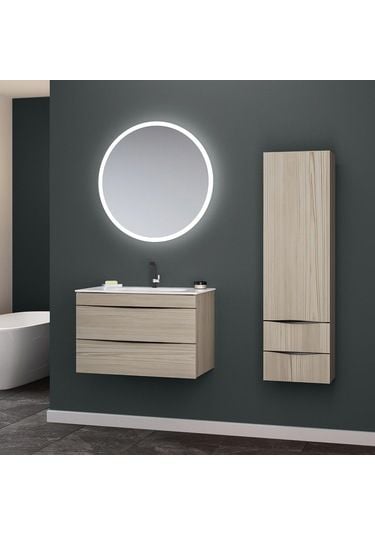 Orka Vento 80 cm Glassgow  Banyo Dolabı