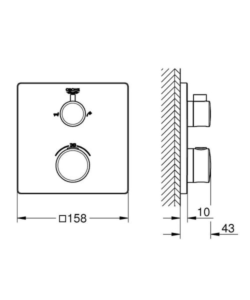 Grohe Grohtherm Termostatik Banyo Bataryası