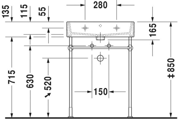 Duravit Vero Air Tezgahüstü Lavabo 60 cm