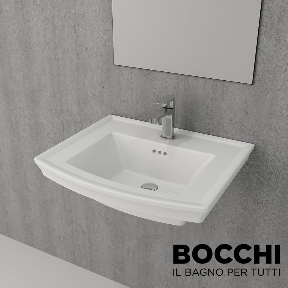 Bocchi Lavita Lavabo Mat Beyaz 60 cm