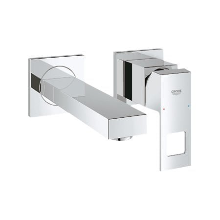 Grohe Eurocube 2 delikli Ankastre lavabo bataryası S-Boyut Krom