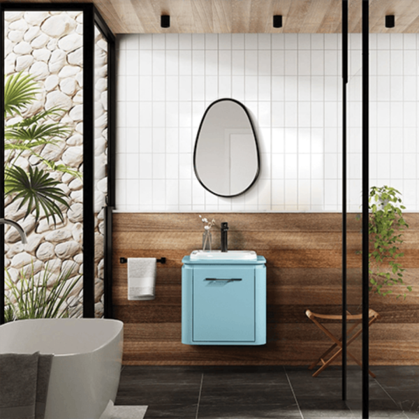 Bagnora Ciero İce Blue 56 cm Mdf Banyo Dolabı