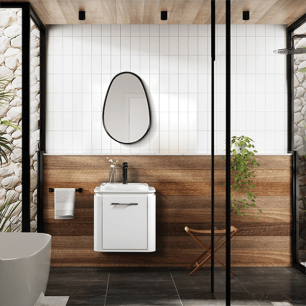 Bagnora Ciero Beyaz 56 cm Mdf Banyo Dolabı