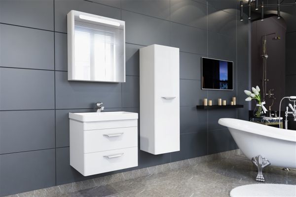 Aquanil Maria 60 cm  Banyo Dolabı Beyaz