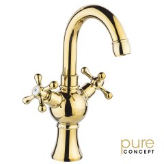 Pure Concept Selin F-219 Altın Sarı Lavabo Bataryası