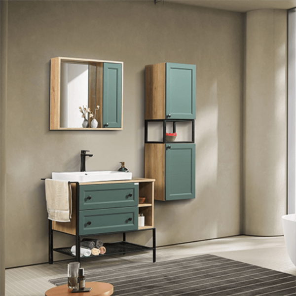 Bagnora Practical Emerald 96 cm Mdf Banyo Dolabı