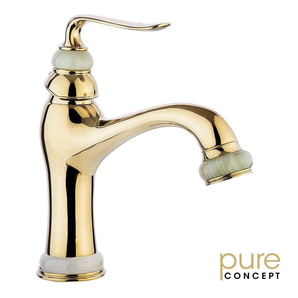 Pure Concept Flamingo G-203 Altın Sarı Lavabo Bataryası