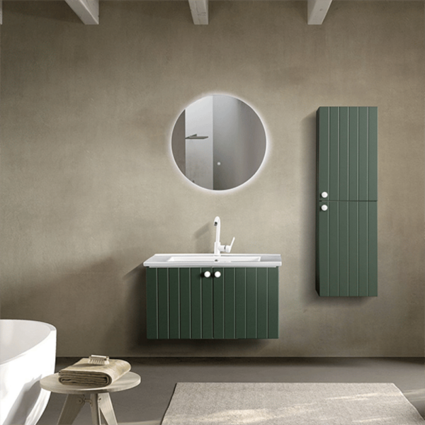 D Line 100 cm Haki Banyo Dolabı