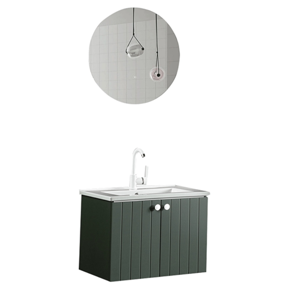 D Line 65 cm Haki Banyo Dolabı