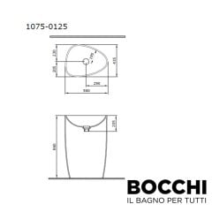 BOCCHI Etna Monoblok Lavabo, Mat Mint Yeşili