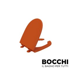 BOCCHI Bedensel Engelli Önü Açık Klozet Kapağı -Parlak Turuncu