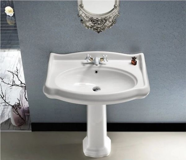 Turkuaz 1837 Etajerli Lavabo, 60 cm