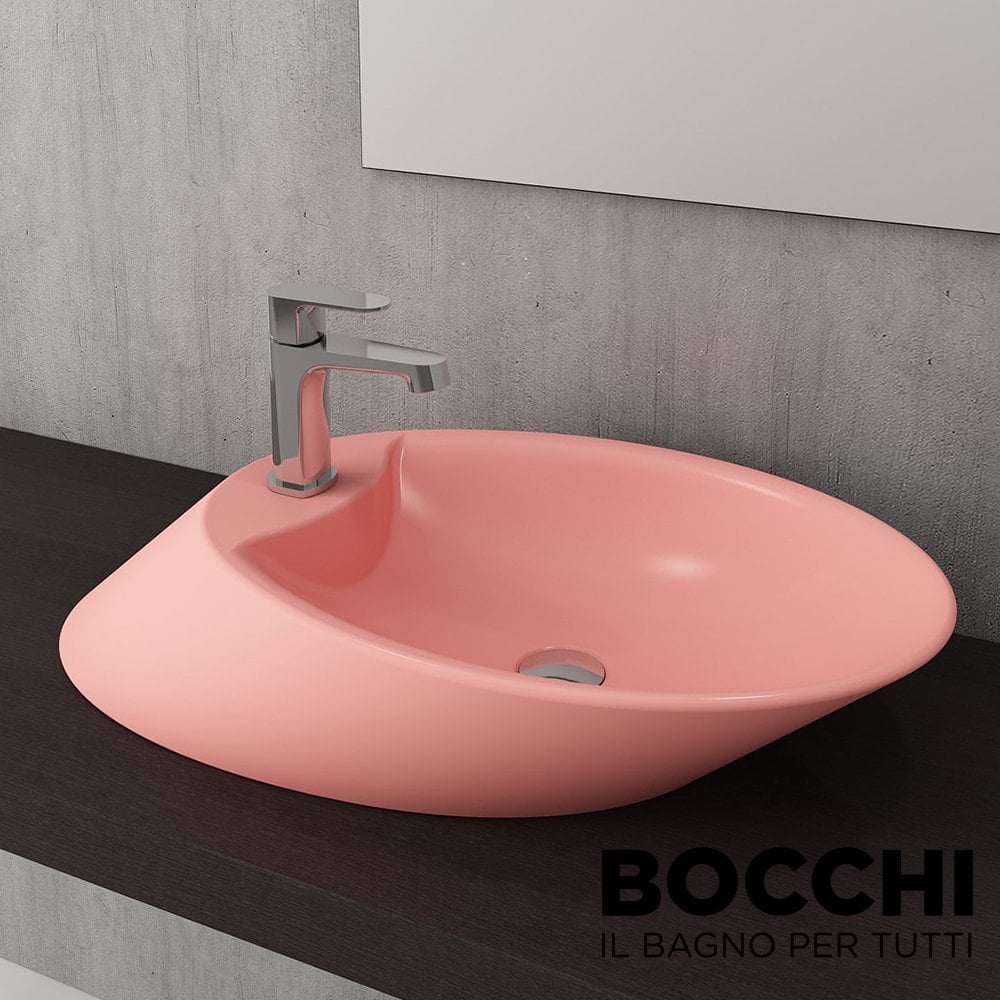 BOCCHI Vessel Çanak Lavabo 70 cm Mat Somon