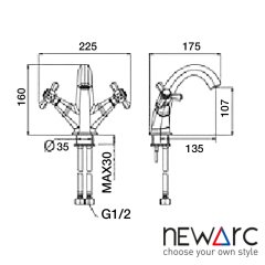 NEWARC Hexa Lavabo Bataryası