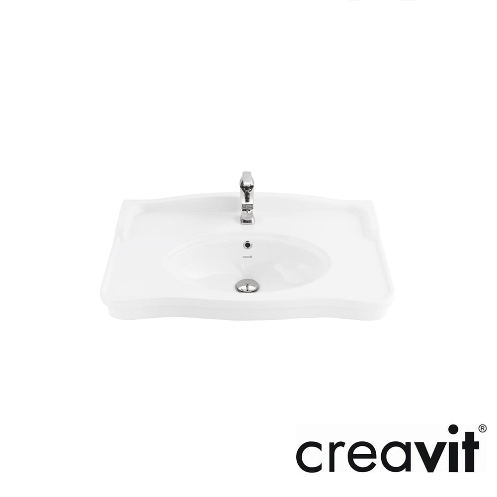 CREAVİT Antik 50x80 cm Lavabo Tam Ayak (2 adet) Beyaz