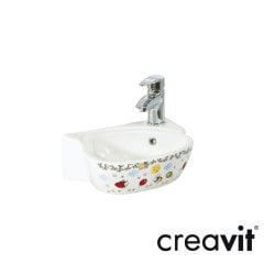 CREAVİT Çocuk 38 cm Lavabo - Dekorlu