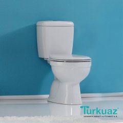 Turkuaz Lila Klozet Kapak iç Takım Dahil (Alttan Çıkışlı)