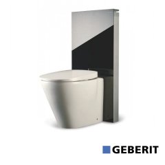 Geberit Monolith Puro Yere Oturan Klozet için 101 cm Siyah Rezervuar