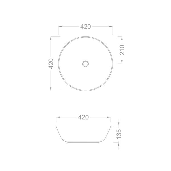 Pure BG-304 Siyah Altın Çanak Lavabo