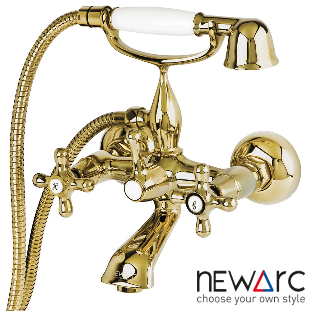 NEWARC Nostalgic Banyo Bataryası Altın