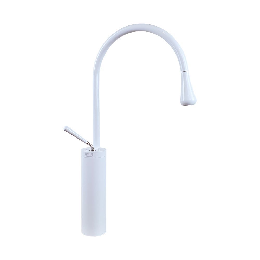 Pure Concept Minimal Beyaz Set Üstü Lavabo Bataryası BF-202