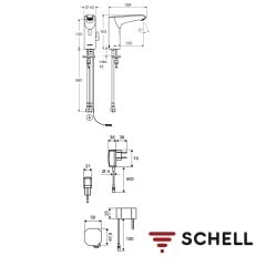 SCHELL Xerıs M Elektronik Lavabo Armatürü Elektrikli Kullanım