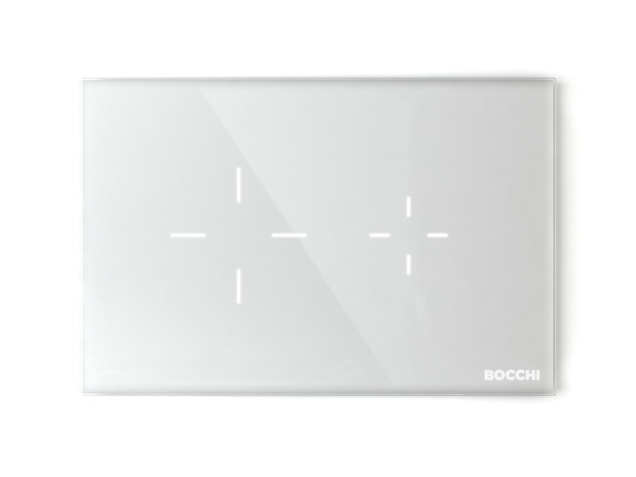 Bocchi Target Fotoselli Elektronik Kumanda Paneli Beyaz Cam