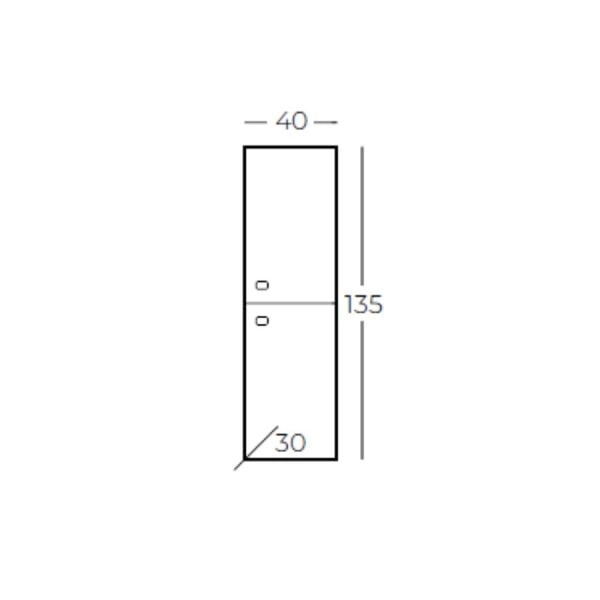 Belinza Nest 40 cm Boy Dolabı Antrasit