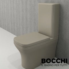 BOCCHI Scala Arch Klozet Rezervuar Kombinasyon, Kaşmir Yavaş Kapanan Kapak Dahil