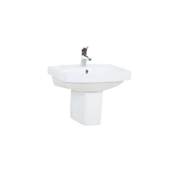 CREAVİT Vitroya 56 cm Lavabo, Vitroya Yarım Ayak