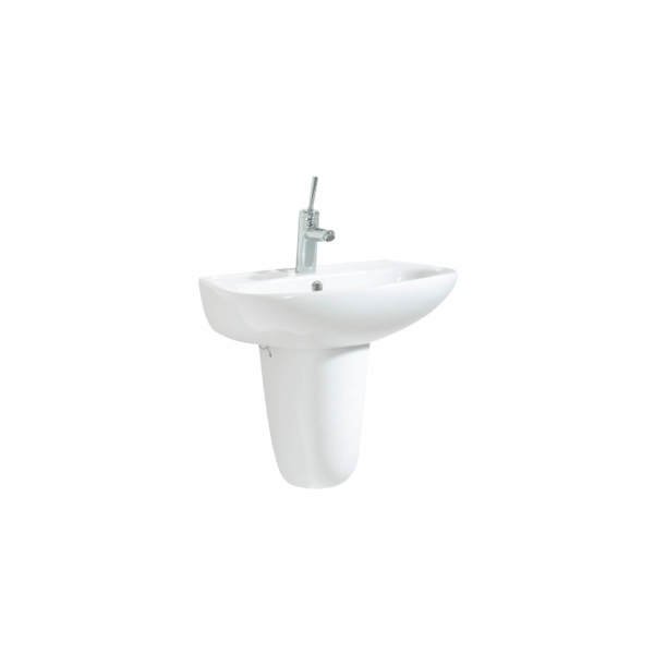 CREAVİT Sedef 55 cm Lavabo, Sedef  Yarım Ayak