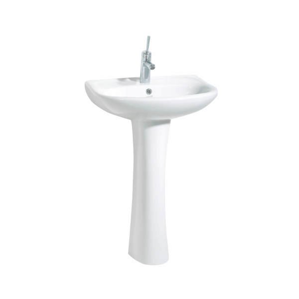 CREAVİT Pitta 60 cm Lavabo, Pitta Kolon Ayak