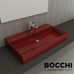 BOCCHİ Milano Lavabo 80 cm  Parlak Kırmızı