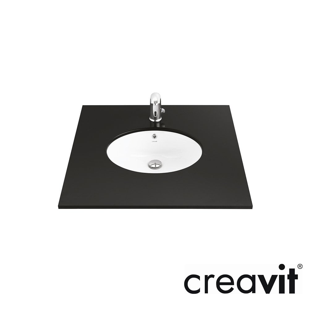 CREAVİT 37x47 Tezgah altı Lavabo Parlak Beyaz