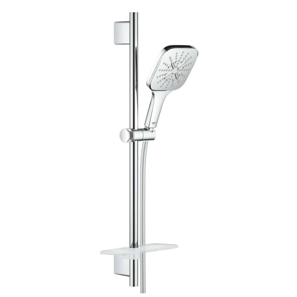 Grohe RainShower SmartActive 130 Cube Sürgülü Duş Seti, 3 Fonksiyonlu