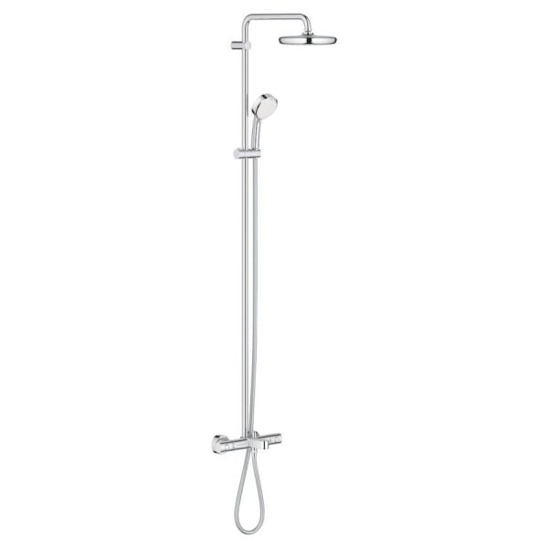 Grohe Tempesta Cosmopolitan System 210 Duvara Monte Termostatik Banyo Bataryalı Duş Seti