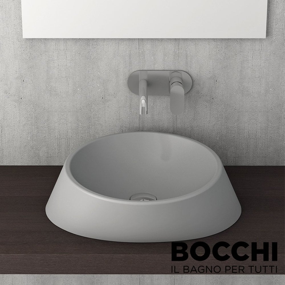 BOCCHI Venezia Çanak Lavabo 56 cm Mat Gri