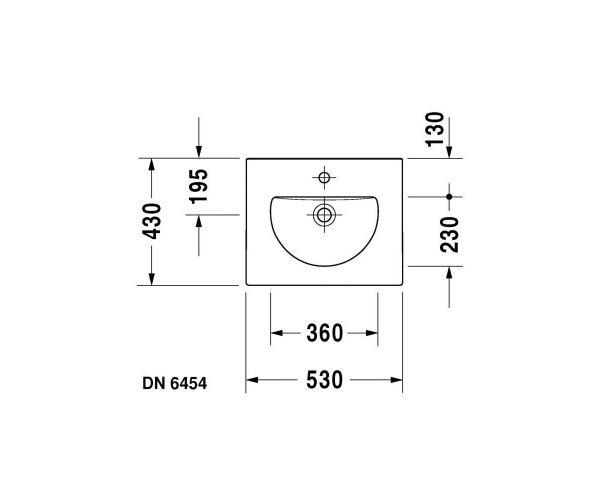 Duravit Darling New Tezgahüstü Lavabo 63 cm