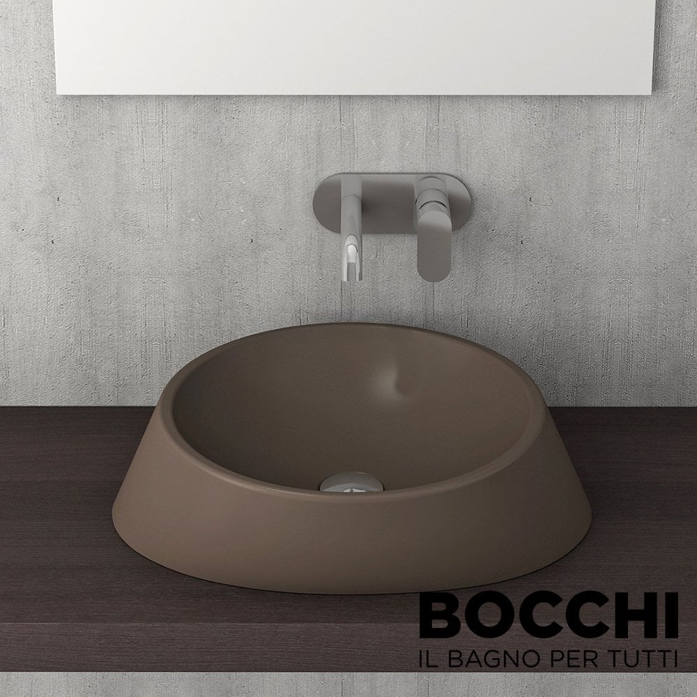 BOCCHI Venezia Çanak Lavabo 56 cm Mat Kahve