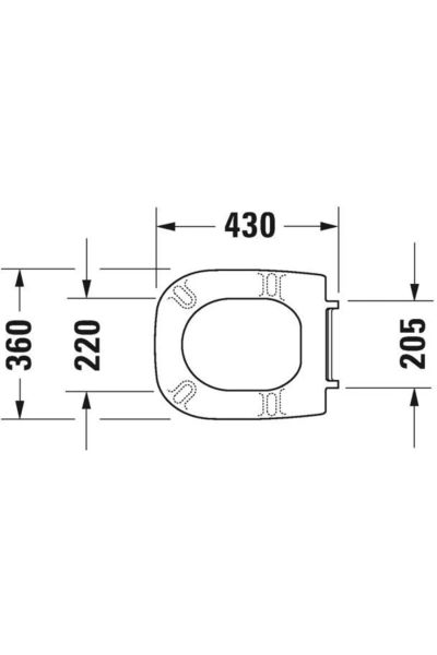 Duravit  Starck 3  Klozet Alt Kapağı