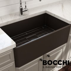 BOCCHİ Lavello Mutfak Eviyesi 76 cm Mat Kahve