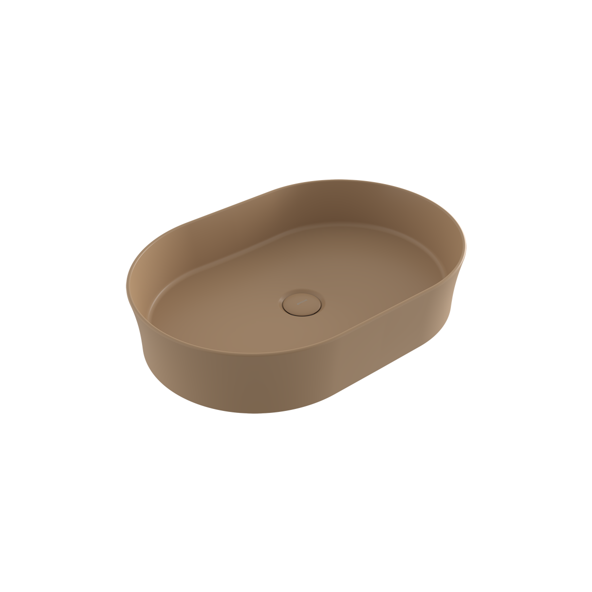 BOCCHI Sottile Slim Line Oval Lavabo 55 cm, Mat Kaşmir