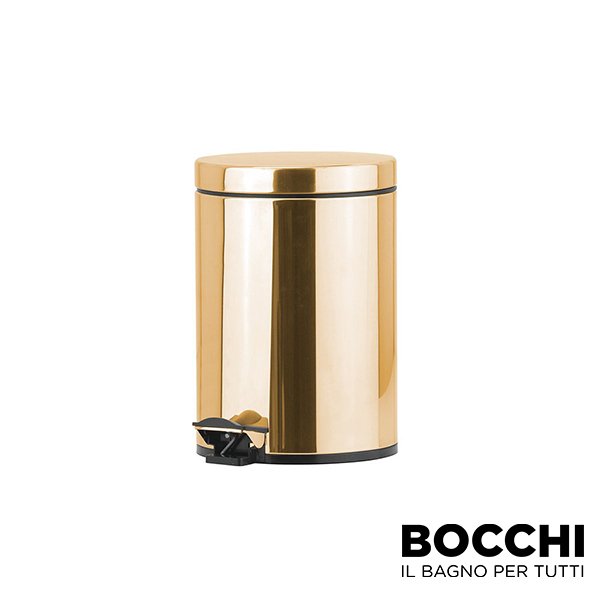 Bocchi Çöp Kovası 3 lt Pedallı (Altın Sarı)