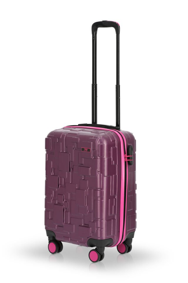 Redro Lego (Orta ve Kabin)  Abs 2`li Valiz Mürdüm Pembe