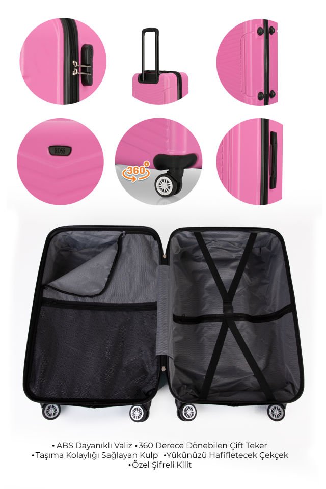 Redro Ross (Büyük ve Orta)  Abs 2`li Set Pembe