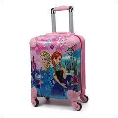 Redro Frozen Kız Çocuk Valizi Pembe