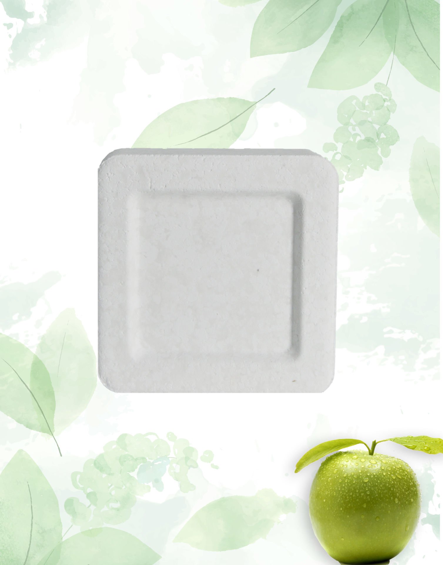 Nem Alıcı Yedek Tablet 1 kg Kare Yeşil Elma