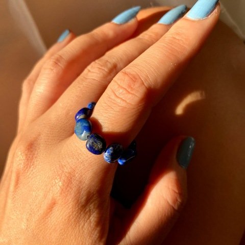 Lapis Lazuli Doğal Taş Yüzük